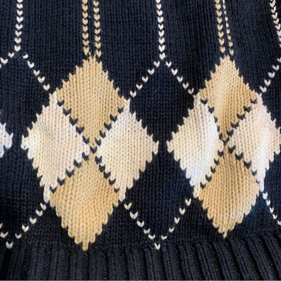 Women’s Golf Argyle Striped Cardigan Sweater EP Pro Small - Picture 3 of 8